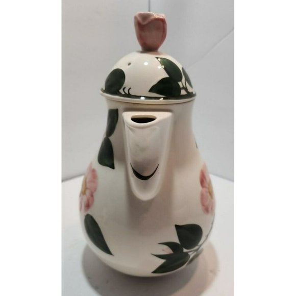 Vtg Villeroy Boch Wild Rose Teapot, Sugar Bowl, And Creamer Excellent Condition - Picture 3 of 16